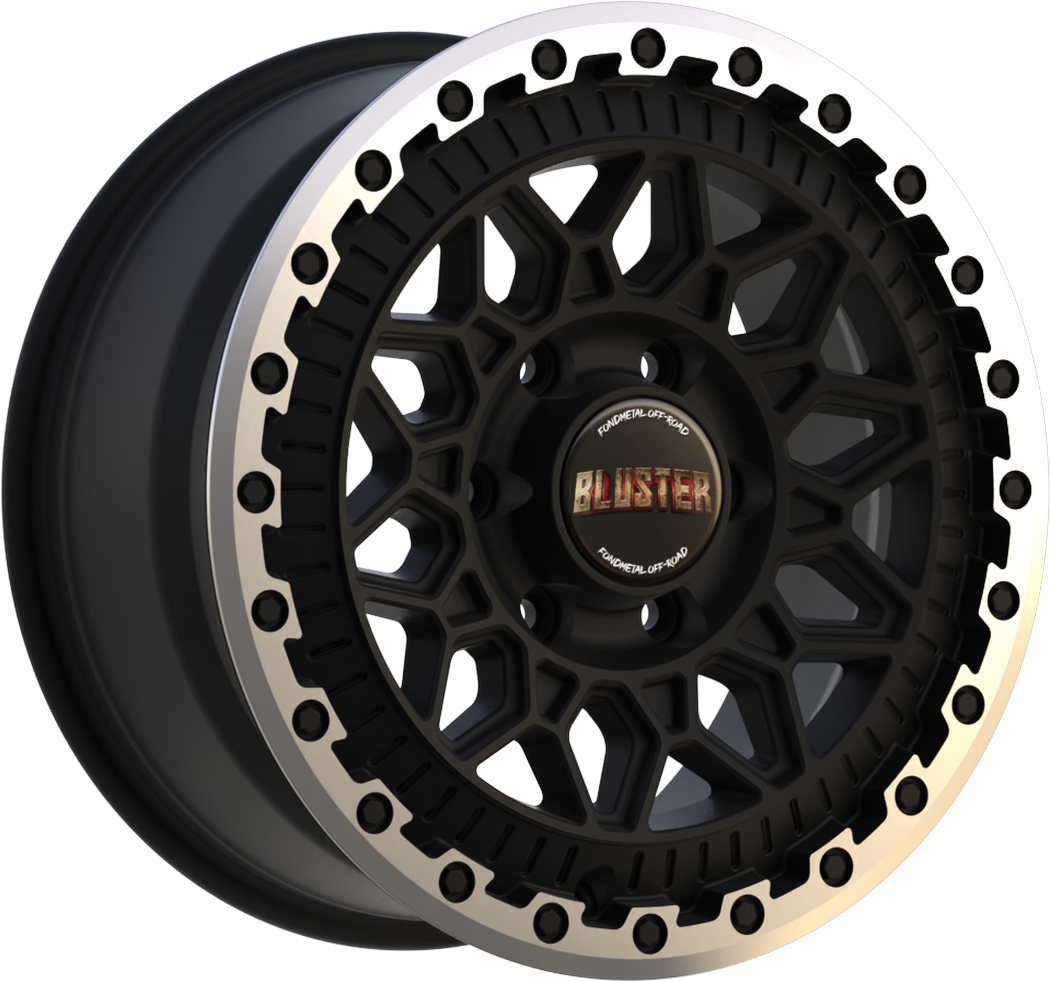 8.00X18 5X127 ET 35 FONDMETAL BLUSTER MATT BLACK MACHINED LIP