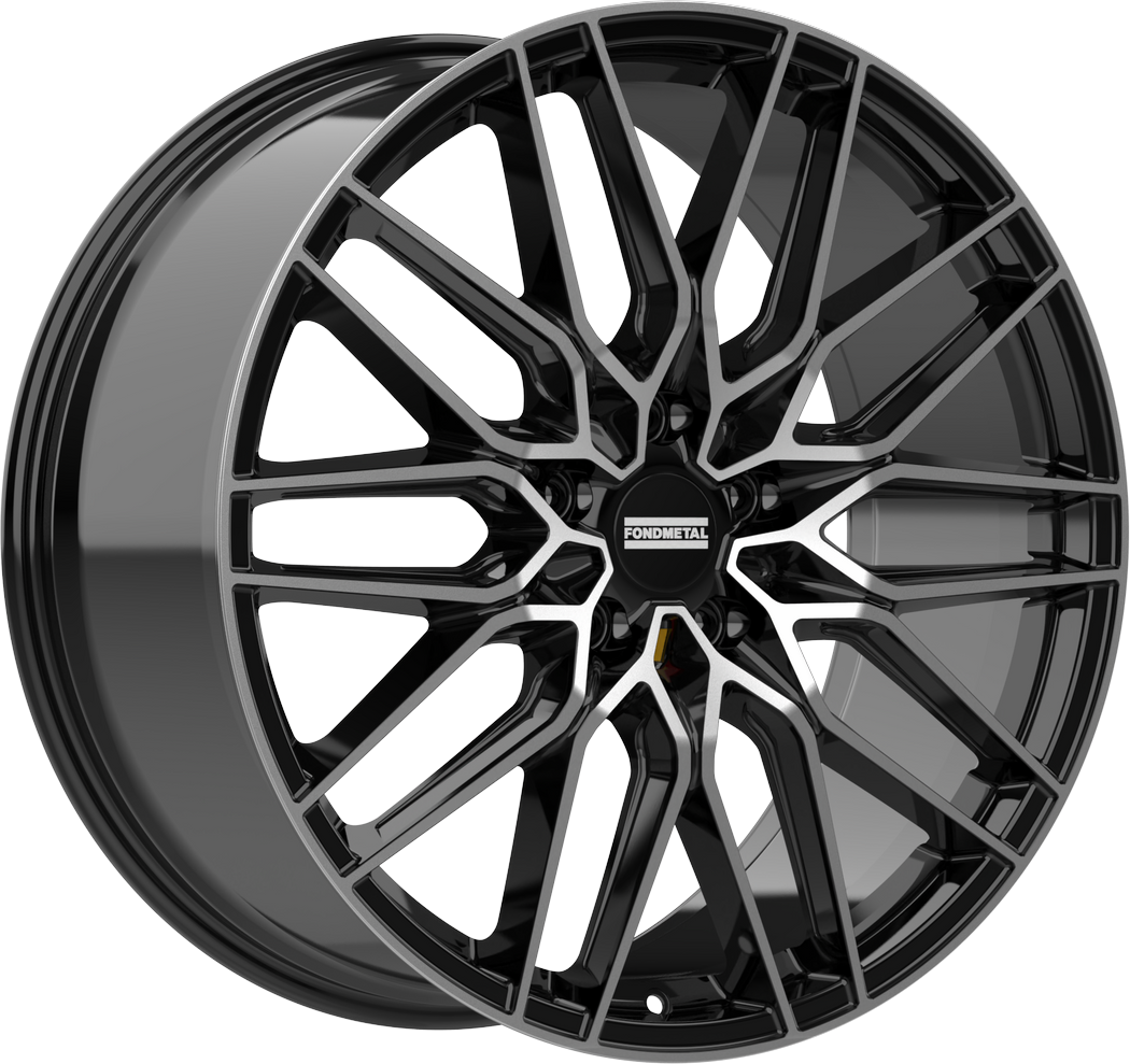 10.0X22 5X130 ET 65 FONDMETAL CRATOS GLOSSY BLACK MACHINED