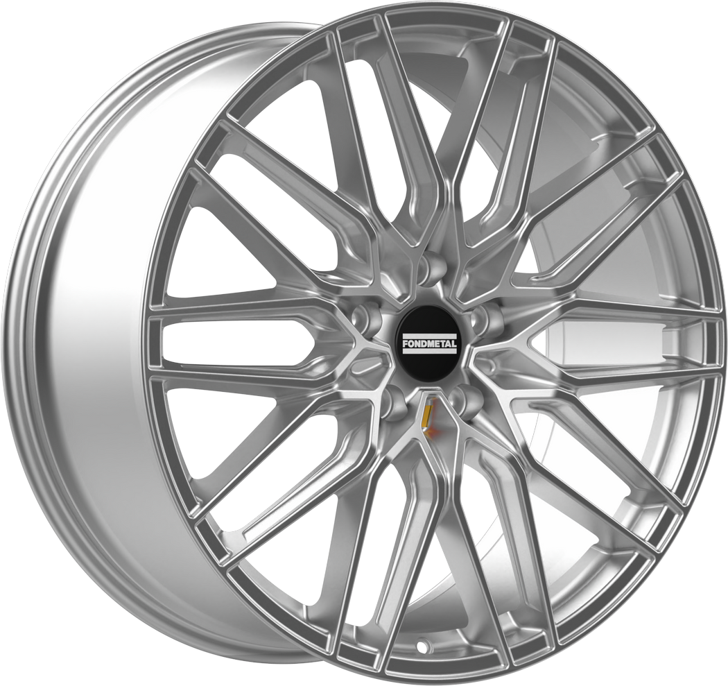 10.0X22 5X130 ET 65 FONDMETAL CRATOS GLOSSY SILVER