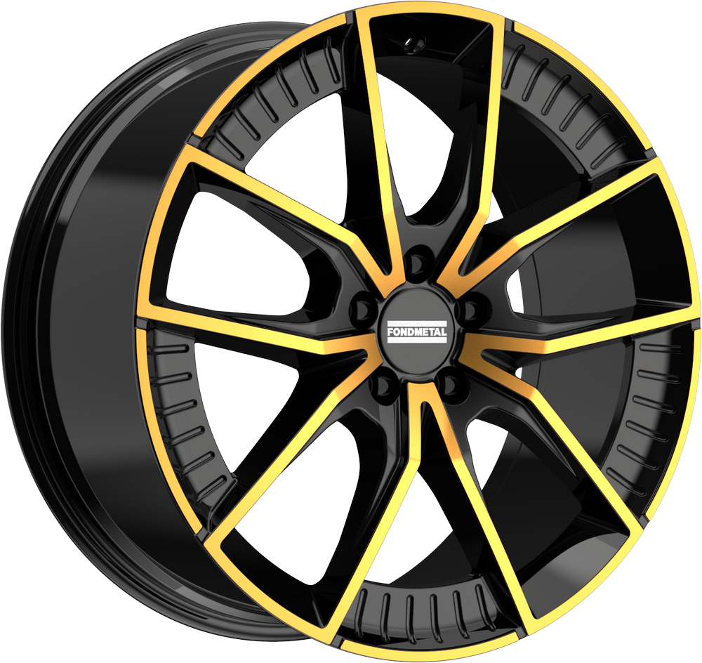 8.50X21 5X112 ET 40 FONDMETAL ELATHA GLOSSY BLACK BRONZE MACHINED