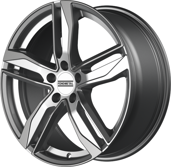 8.00X18 5X112 ET 48 FONDMETAL HEXIS GLOSSY SILVER