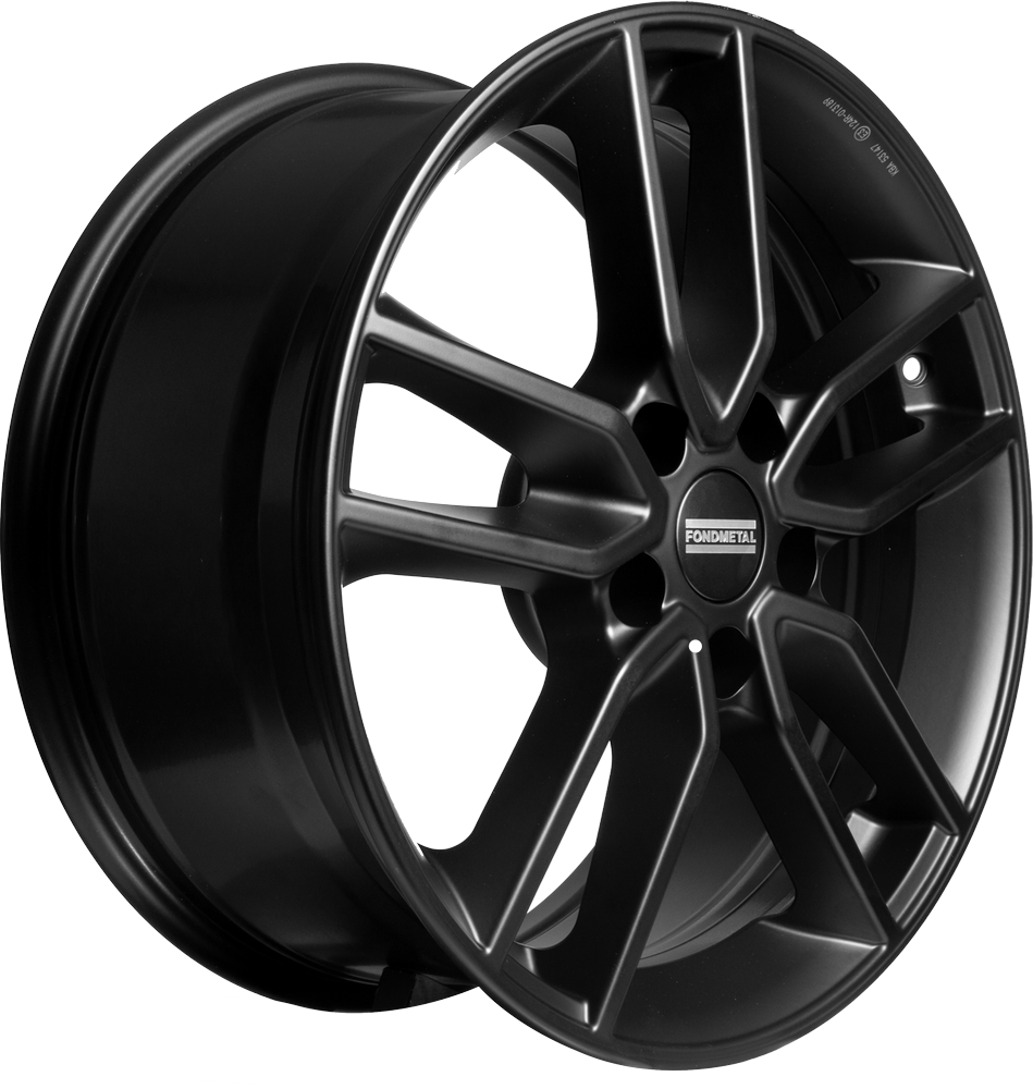 7.50X18 5X114.3 ET 45 FONDMETAL KOROS GLOSSY BLACK
