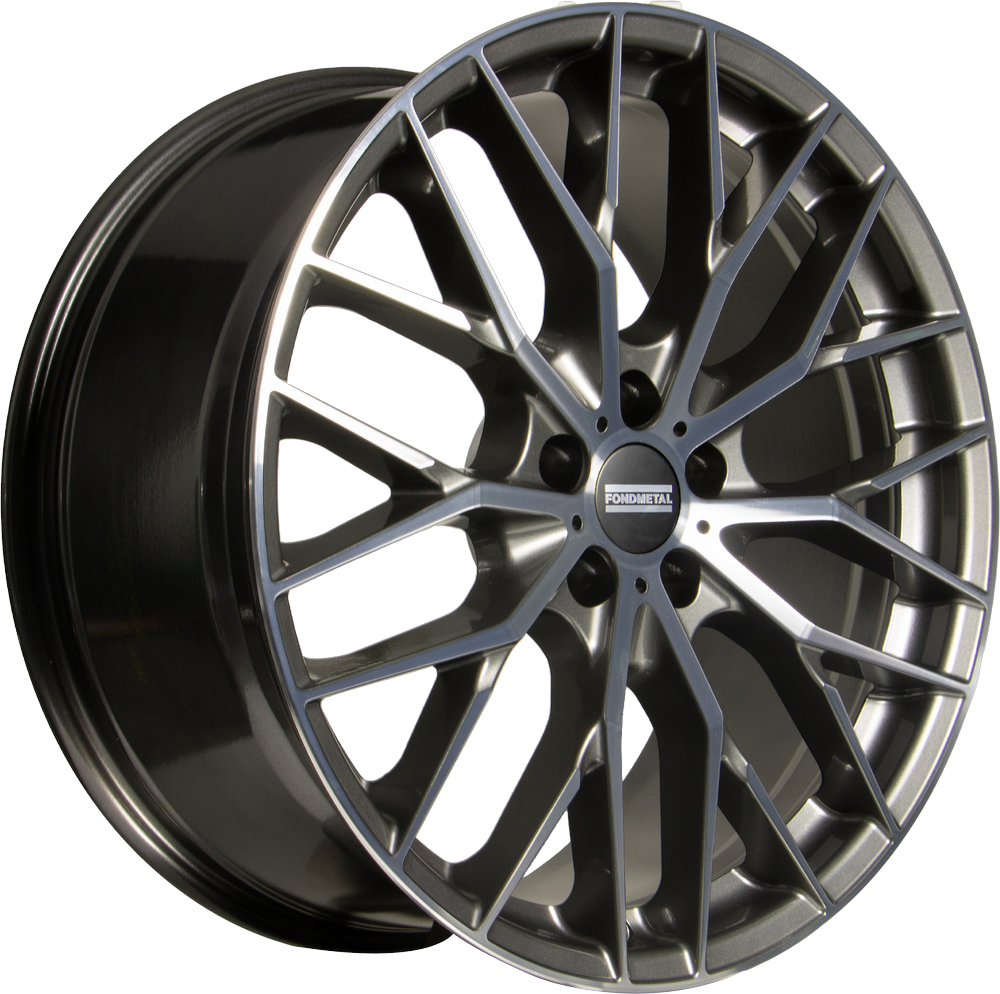 9.00X20 5X130 ET 50 FONDMETAL MAKHAI GLOSSY TITANIUM MACHINED