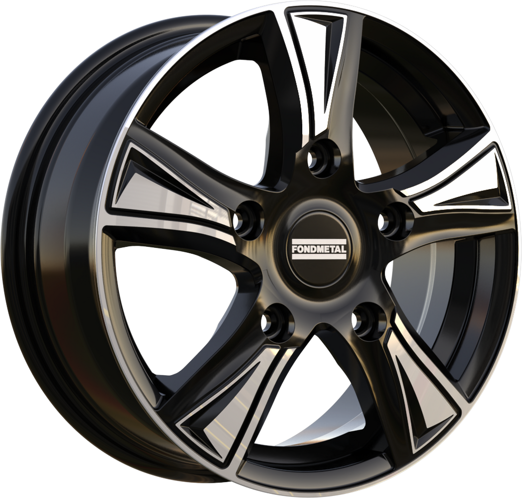 6.50X16 5X118 ET 51 FONDMETAL PRO1 GLOSSY BLACK MACHINED