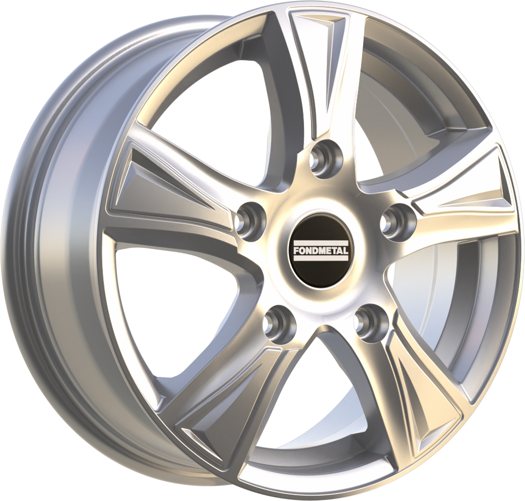 6.50X16 5X112 ET 48 FONDMETAL PRO1 GLOSSY SILVER