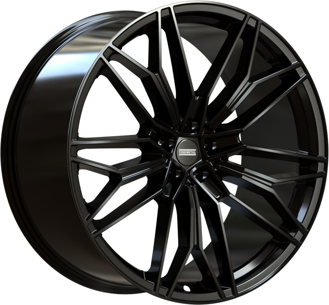 10.0X23 5X112 ET 45 FONDMETAL STC-23 GLOSSY BLACK