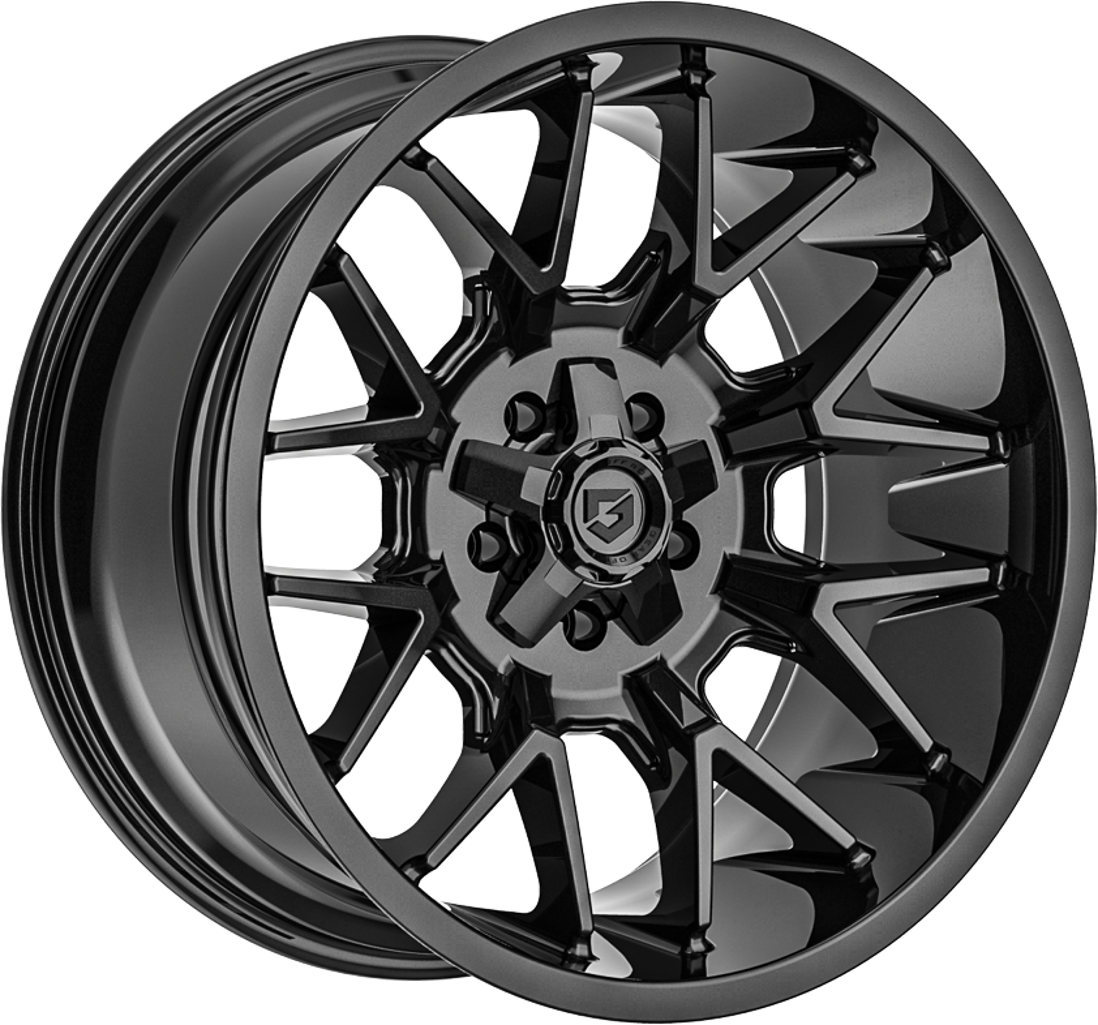9.00X20 6X135 ET 0 GEAR OFF ROAD 768 PRIMACY GLOSSY BLACK