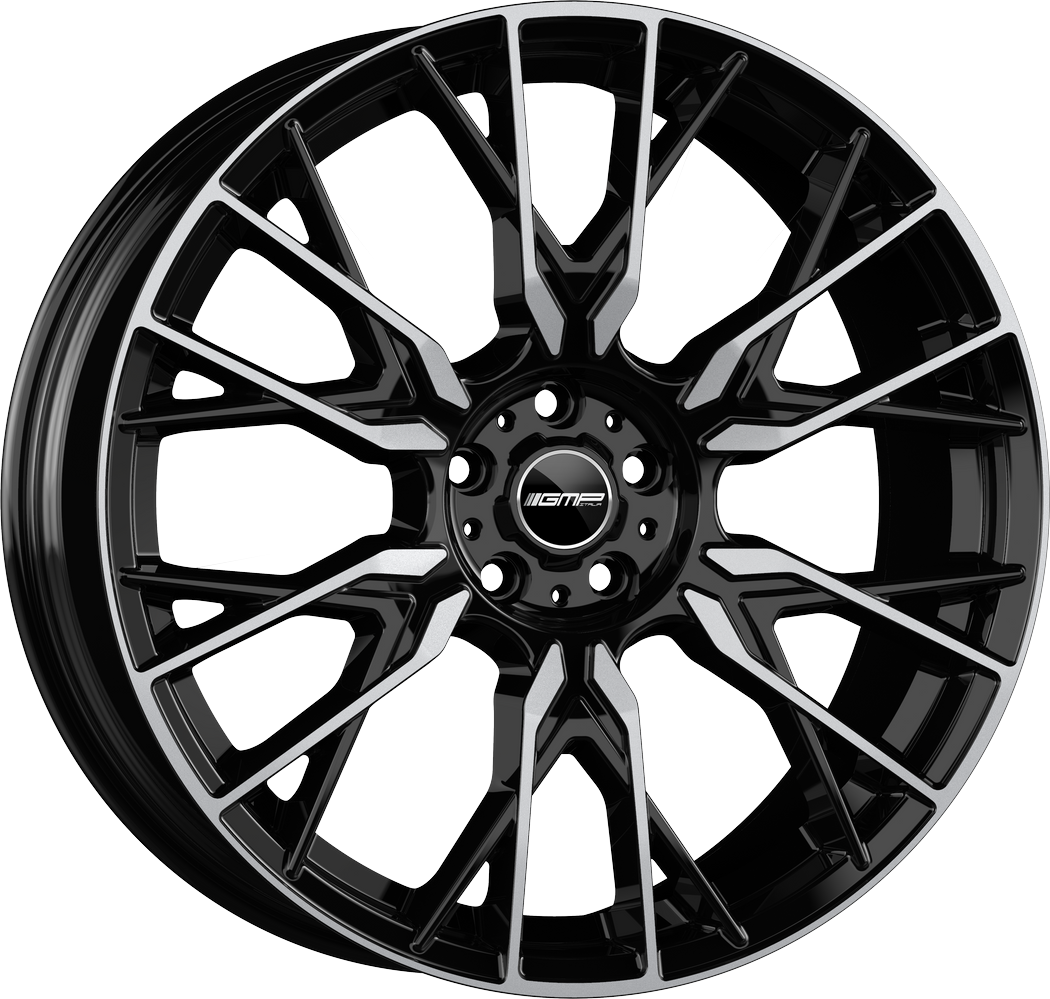 8.00X19 5X112 ET 50 GMP FENDER BLACK DIAMOND