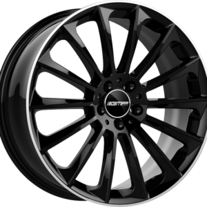 9.50X20 5X112 ET 35 GMP STELLAR BLACK DIAMOND LIP