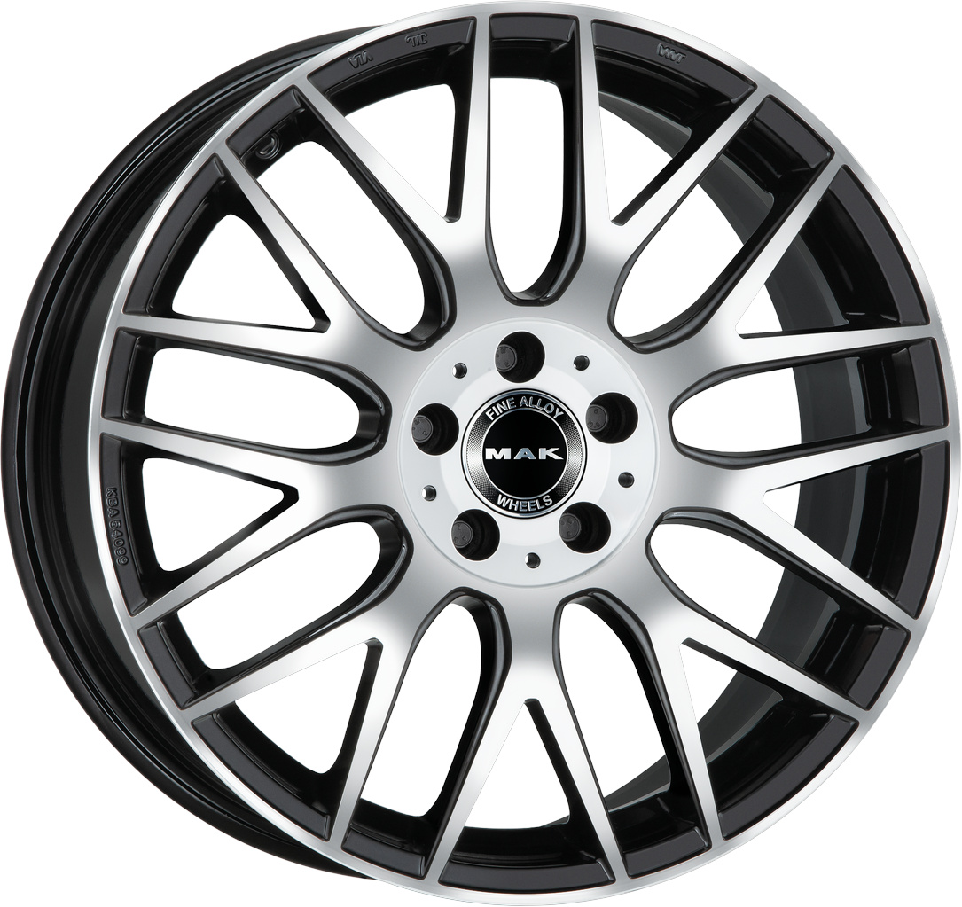 8.00X19 5X112 ET 33 MAK ARROW BLACK MIRROR