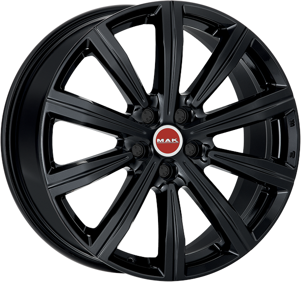8.50X19 5X120 ET 47 MAK BIRMINGHAM GLOSS BLACK