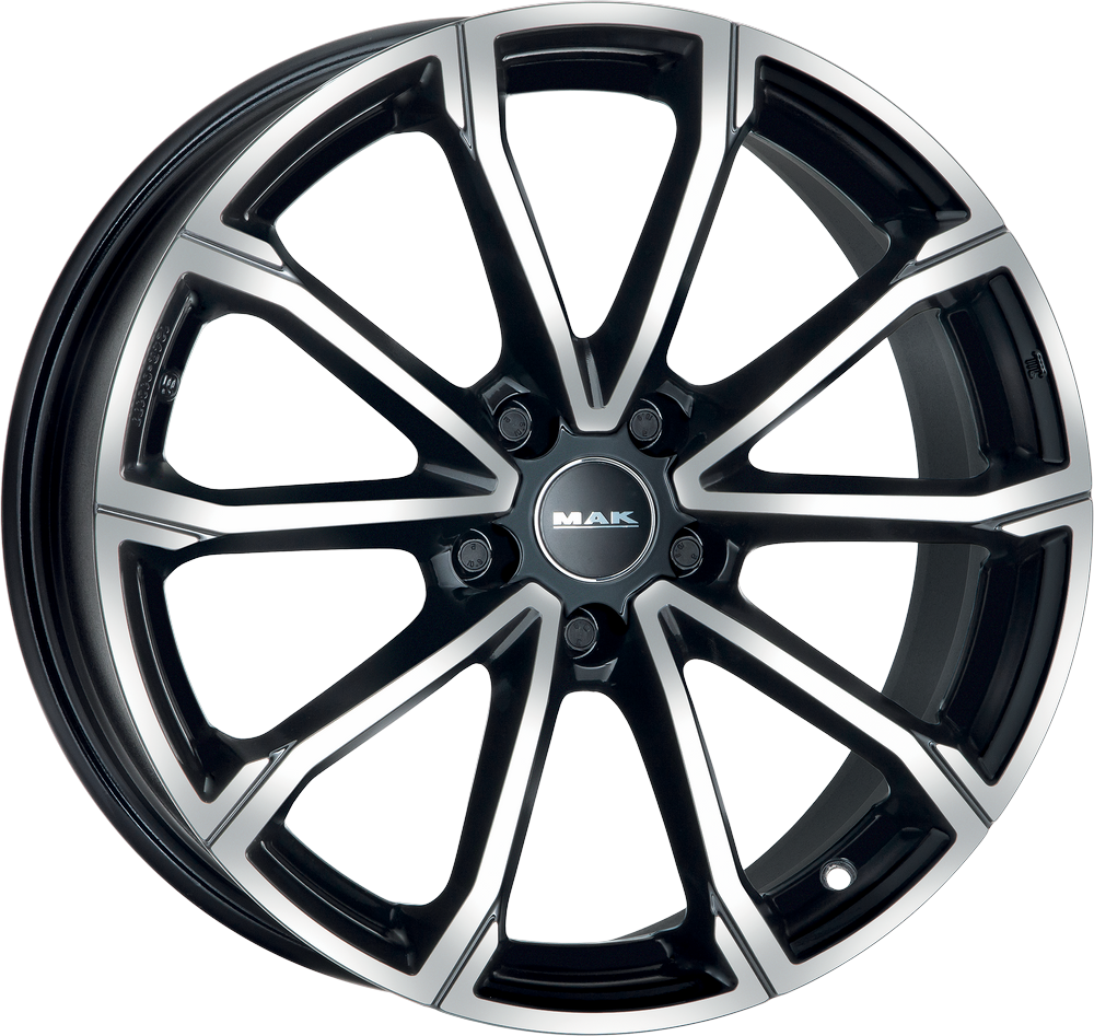 6.50X17 4X108 ET 43 MAK DAVINCI BLACK MIRROR