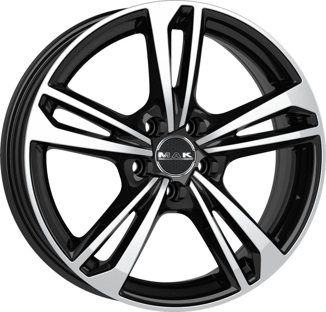 6.50X16 5X112 ET 45 MAK EMBLEMA BLACK MIRROR