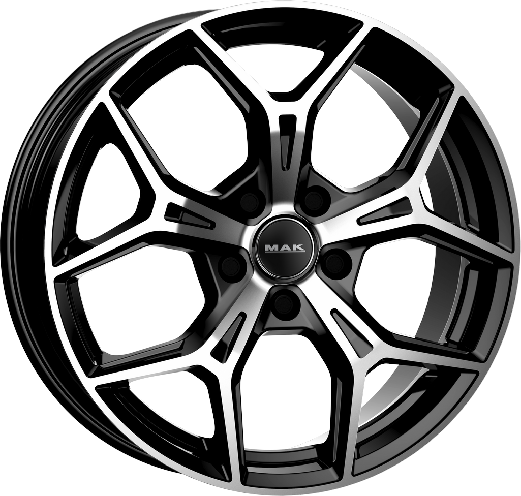 6.50X17 5X100 ET 39 MAK EPICA BLACK MIRROR