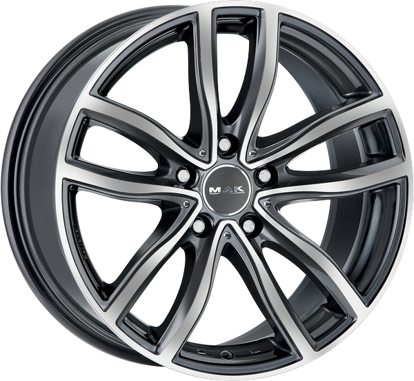 8.00X20 5X112 ET 55 MAK FAHR GUN METALLIC MIRROR FACE