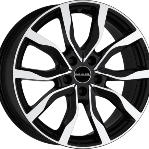 6.50X16 5X114.3 ET 50 MAK HIGHLANDS BLACK MIRROR