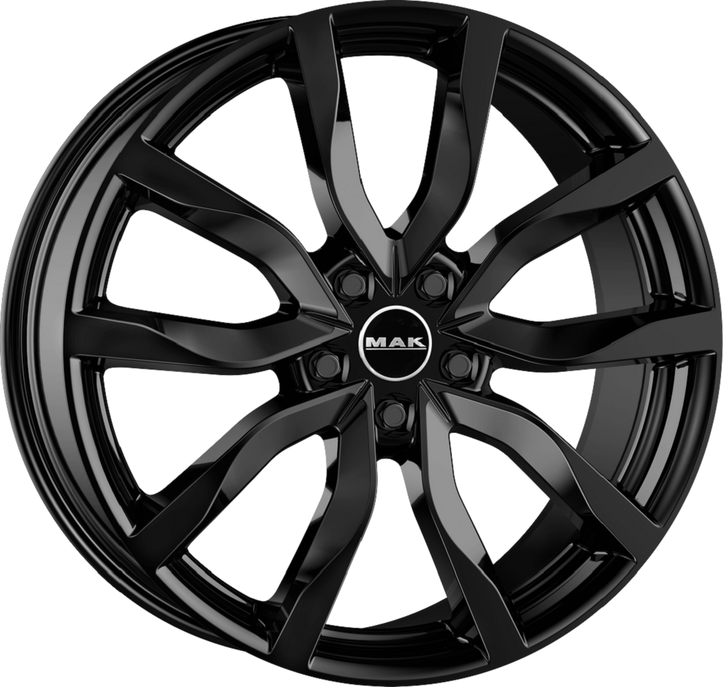 8.50X20 5X108 ET 45 MAK HIGHLANDS GLOSS BLACK