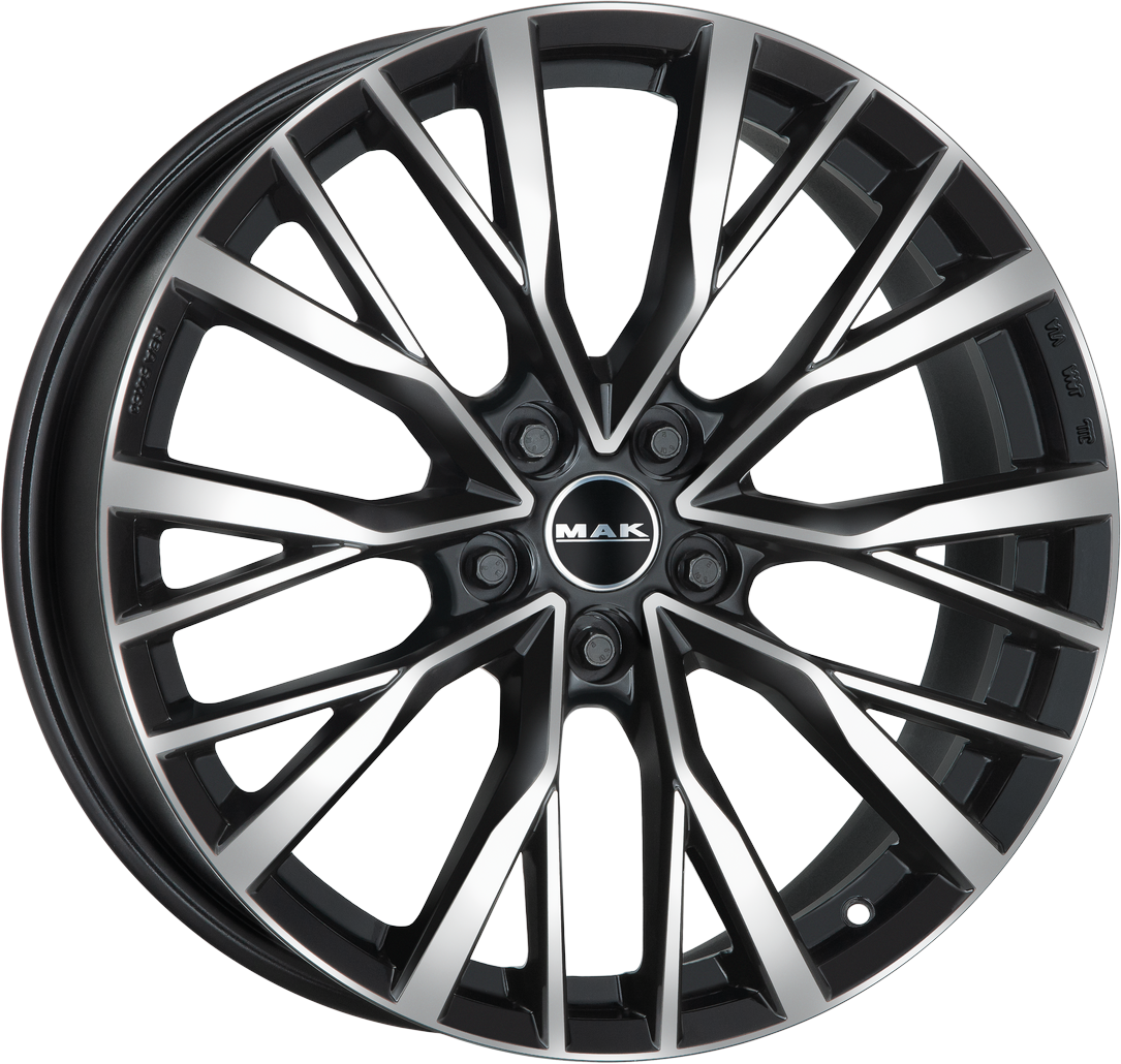 8.50X21 5X108 ET 42 MAK KENT BLACK MIRROR