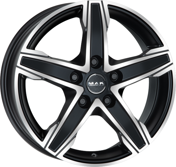 7.50X17 5X112 ET 51 MAK KING 5 ICE BLACK