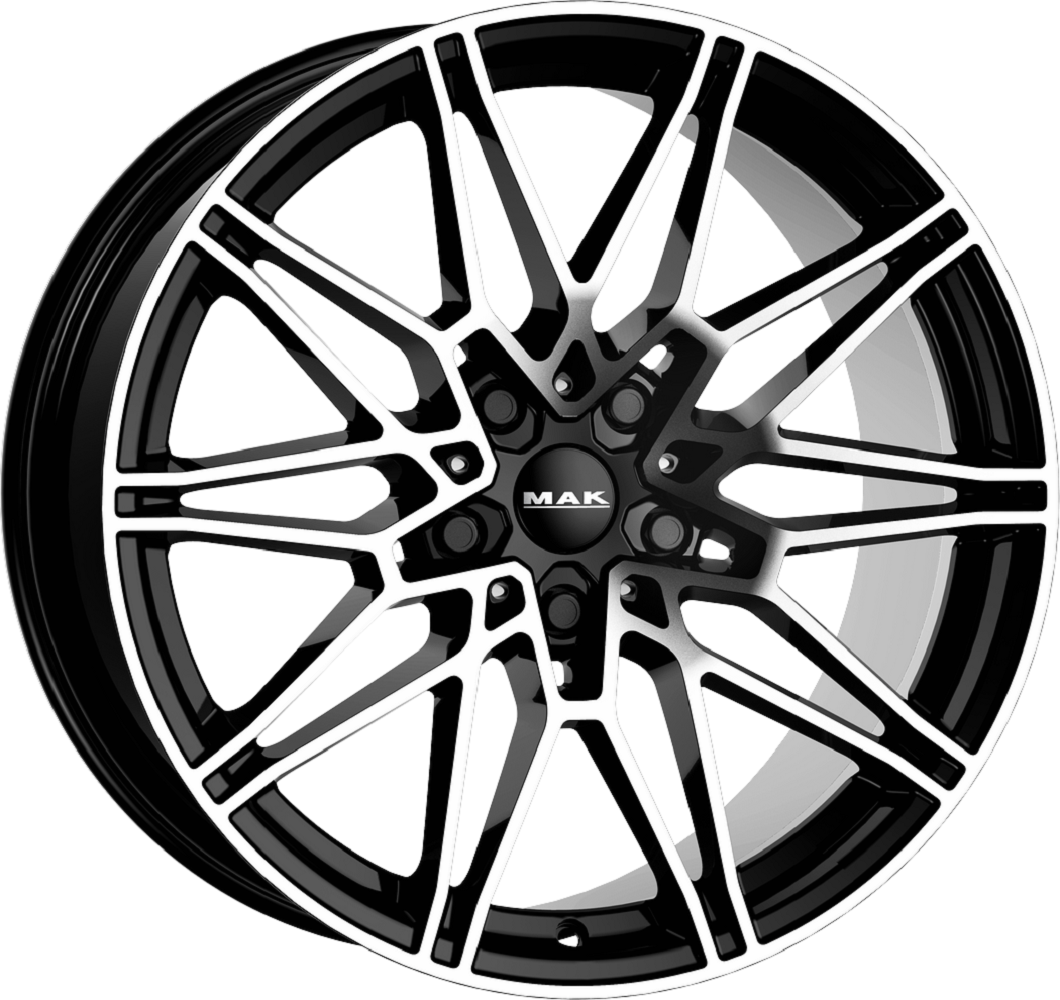 9.50X19 5X120 ET 47 MAK KOENIG-D BLACK MIRROR