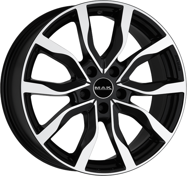 9.00X18 5X130 ET 44 MAK KOLN BLACK MIRROR