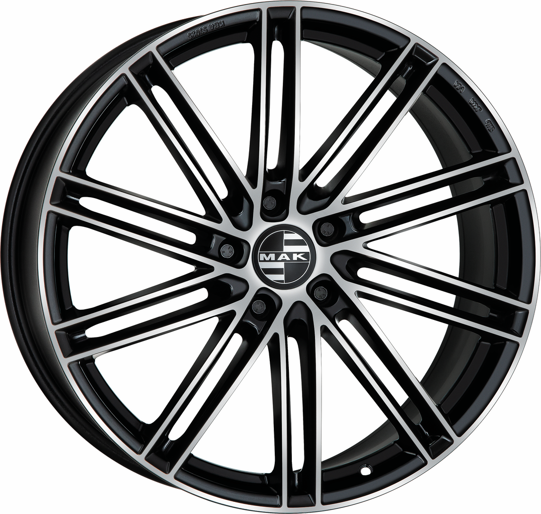 11.5X21 5X130 ET 65 MAK LEIPZIG-D BLACK MIRROR