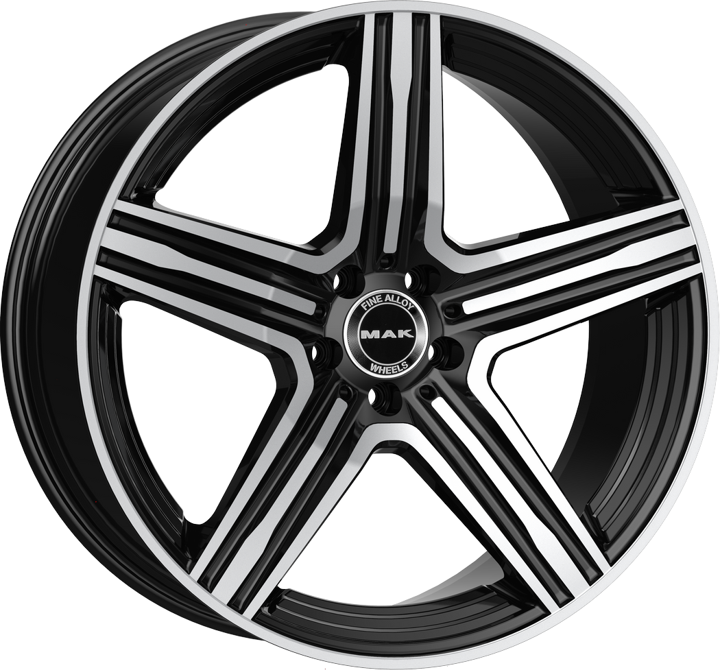 9.50X20 5X112 ET 57 MAK LEWIS-D BLACK MIRROR