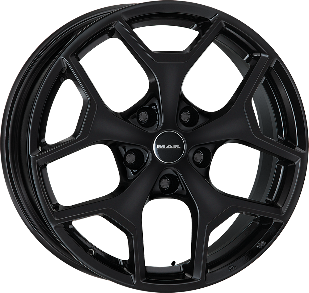 7.50X17 5X127 ET 44 MAK LIBERTY GLOSS BLACK