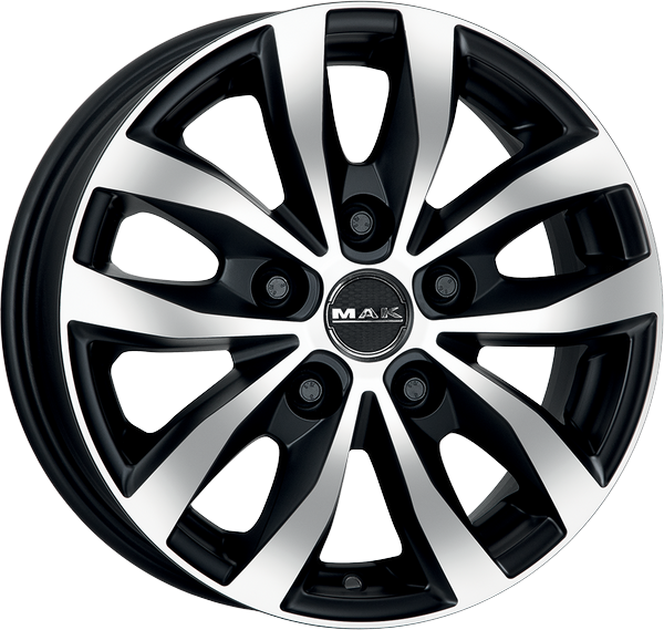 7.00X17 5X130 ET 68 MAK LOAD 5 ICE BLACK