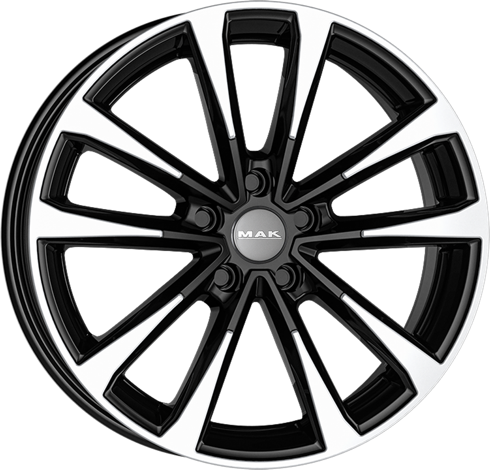 7.50X17 5X108 ET 45 MAK MAIN BLACK MIRROR