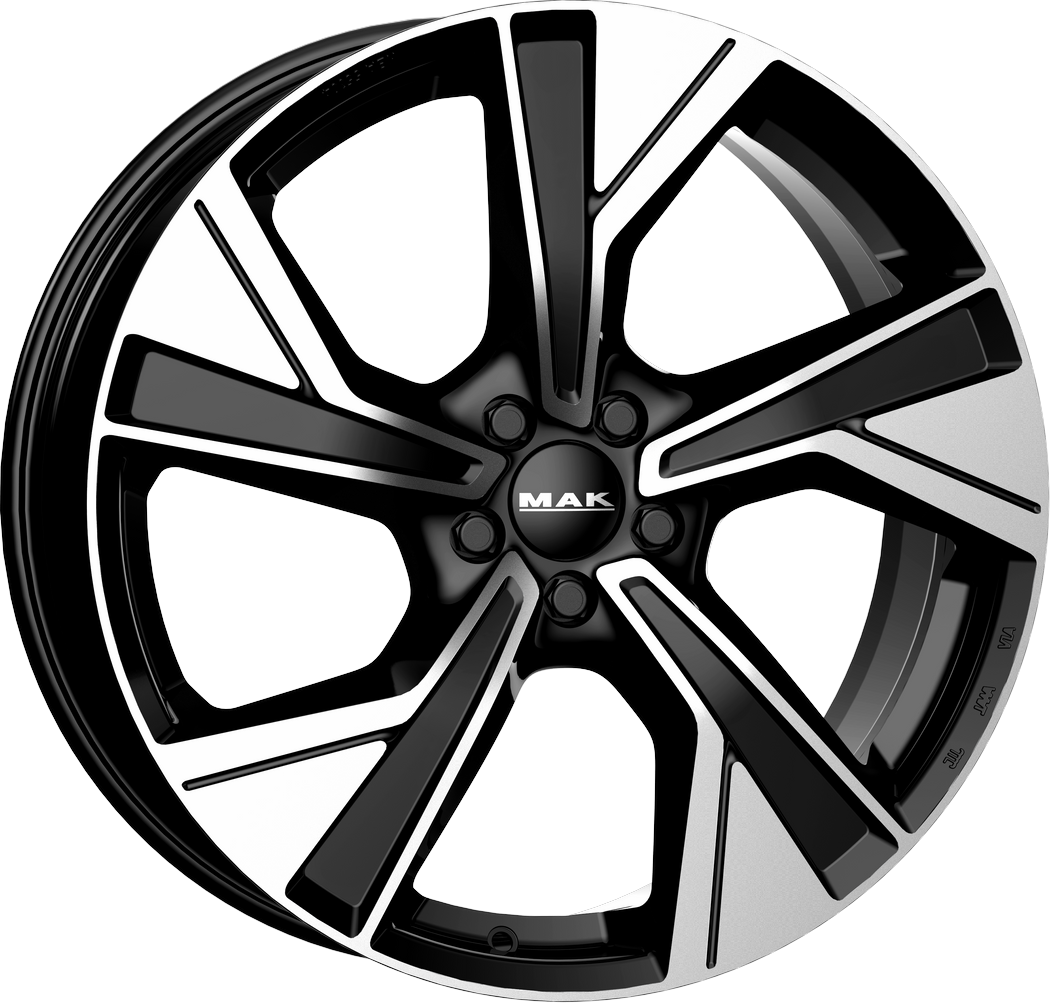 8.00X19 5X108 ET 50 MAK MALMOE BLACK MIRROR