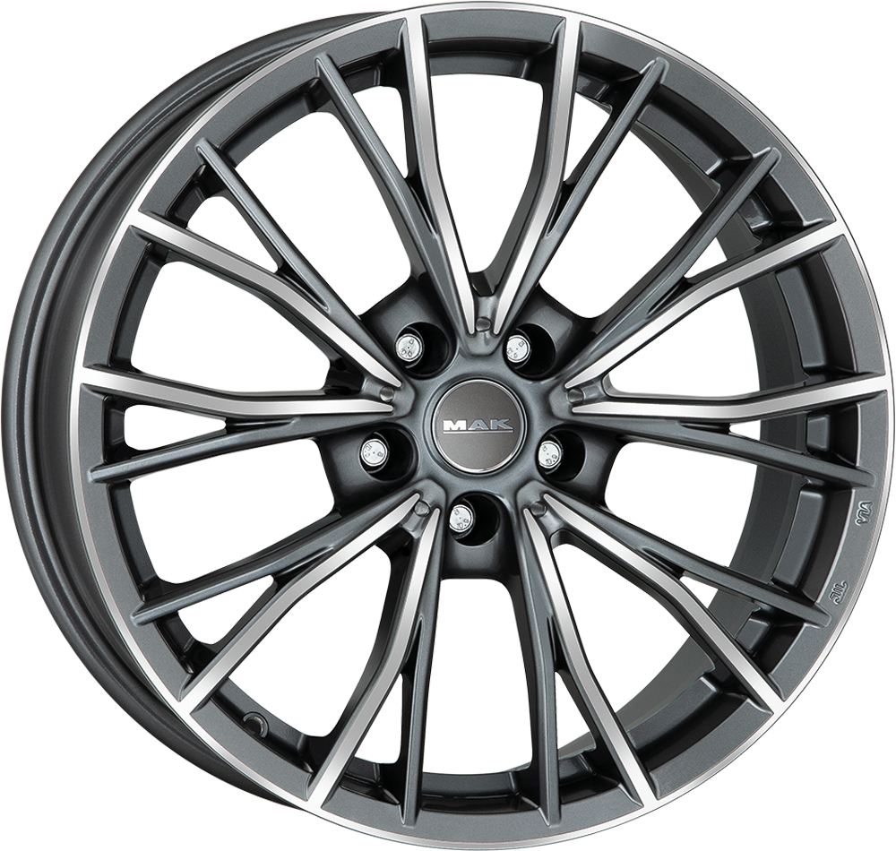 9.00X18 5X112 ET 28 MAK MARK GUN METALLIC MIRROR FACE