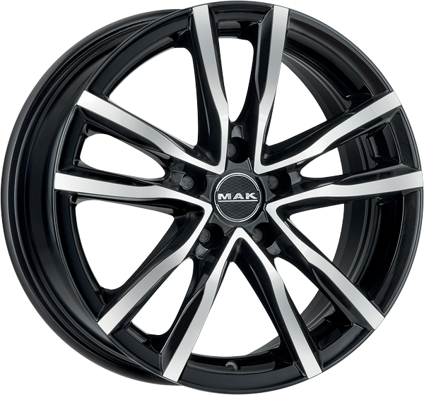 7.00X18 5X100 ET 55 MAK MILANO BLACK MIRROR