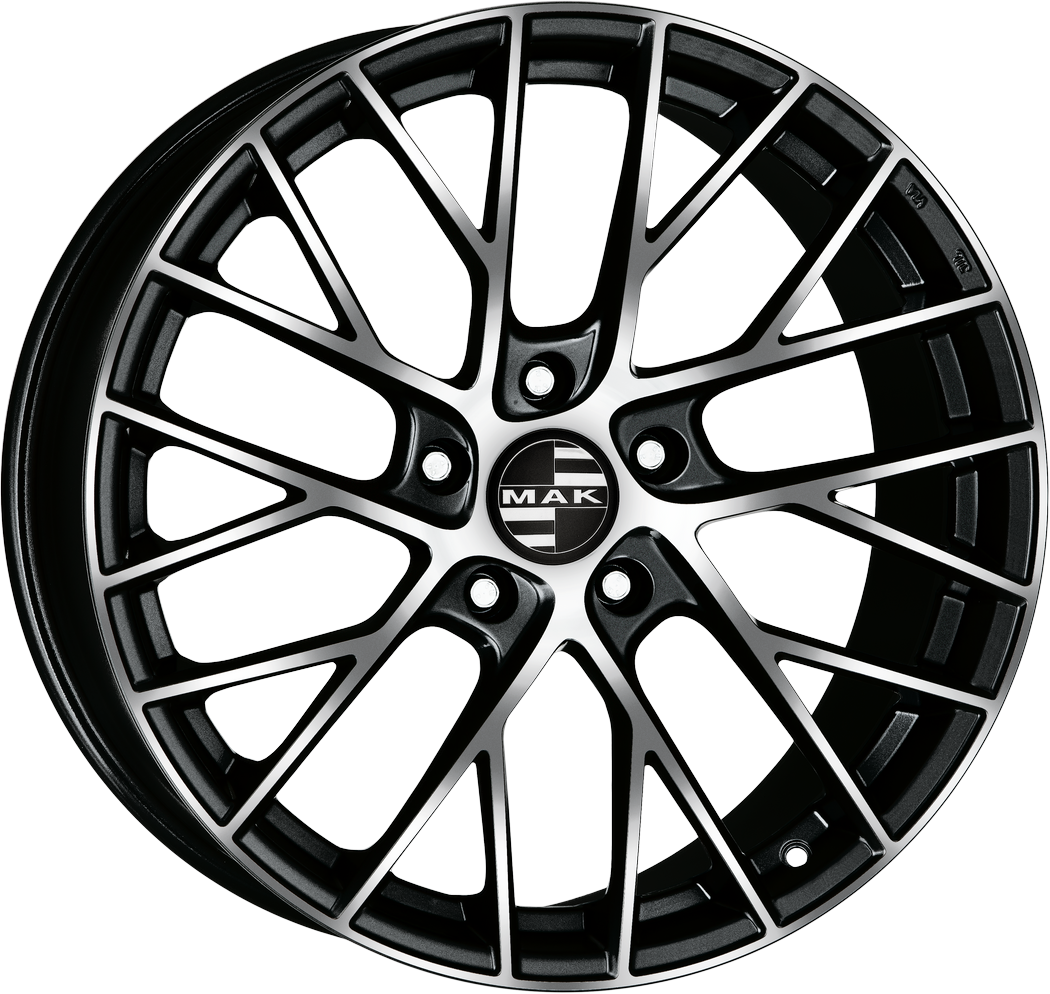 8.50X20 5X130 ET 57 MAK MONACO BLACK MIRROR