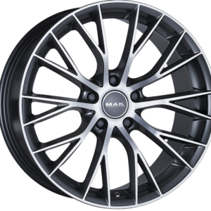 8.00X18 5X120 ET 20 MAK MUNCHEN GUN METALLIC MIRROR FACE