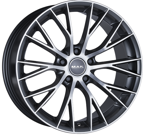 8.00X18 5X120 ET 20 MAK MUNCHEN GUN METALLIC MIRROR FACE