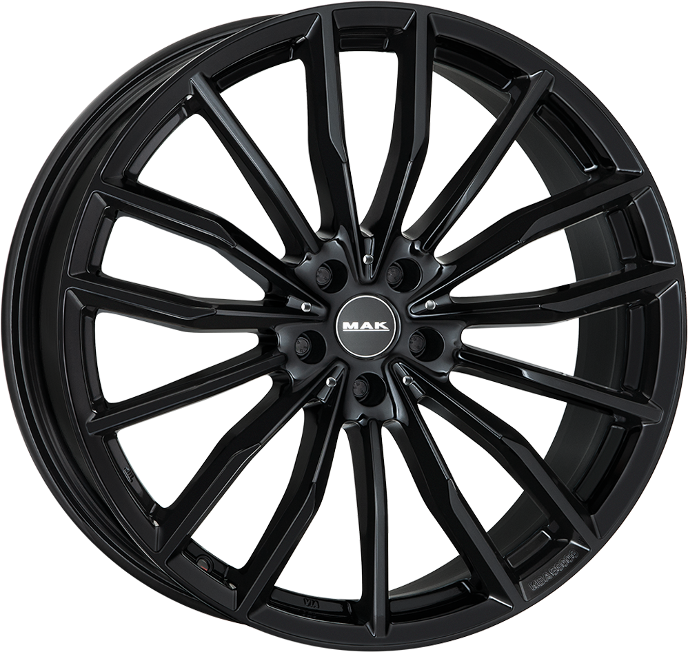 10.5X21 5X112 ET 43 MAK RAPP-D GLOSS BLACK