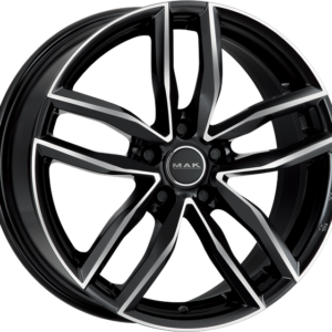 8.00X18 5X112 ET 42 MAK SARTHE BLACK MIRROR