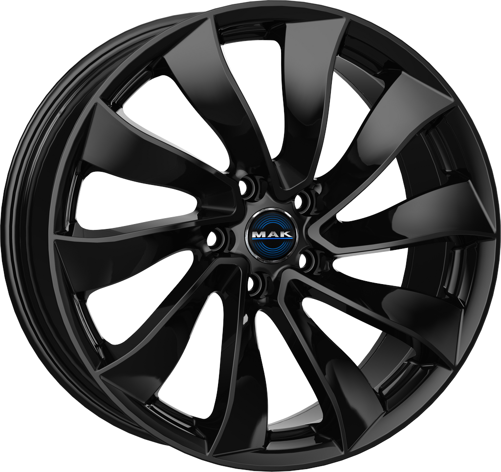 8.50X18 5X114.3 ET 40 MAK SOLAR GLOSS BLACK