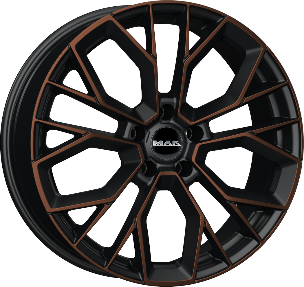 8.50X19 5X114.3 ET 40 MAK STILO BLACK & BRONZE