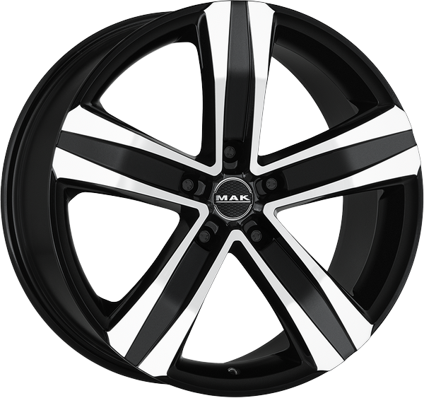 7.00X17 5X130 ET 33 MAK STONE 5 BLACK MIRROR
