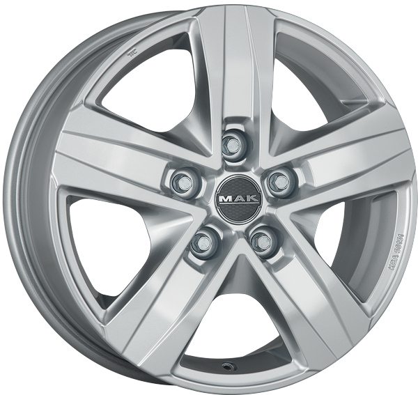 6.50X16 5X130 ET 55 MAK STONE 5 VAN SILVER