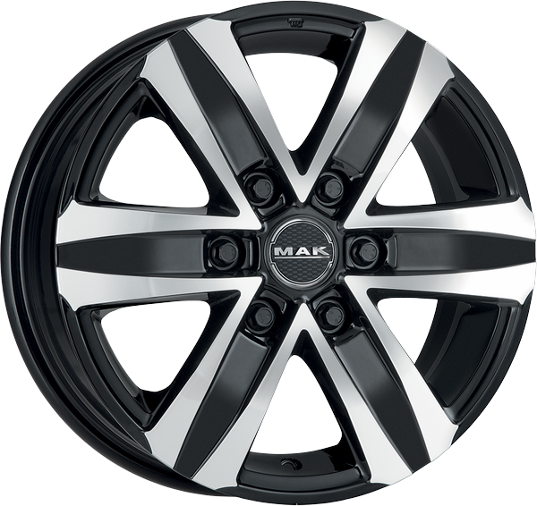 8.50X20 6X114.3 ET 45 MAK STONE 6 BLACK MIRROR