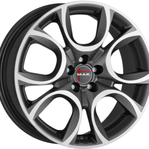 7.00X17 4X98 ET 39 MAK TORINO GUN METALLIC MIRROR FACE