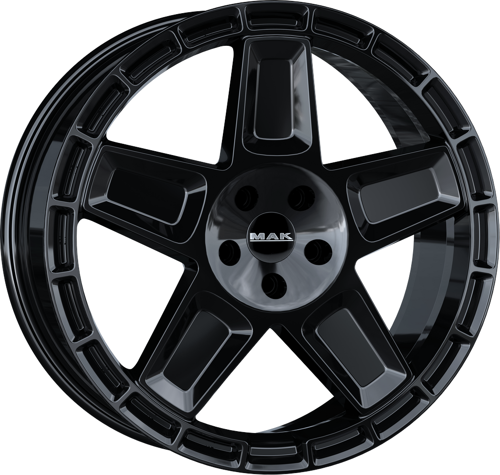 9.00X20 5X120 ET 43 MAK TREK GLOSS BLACK
