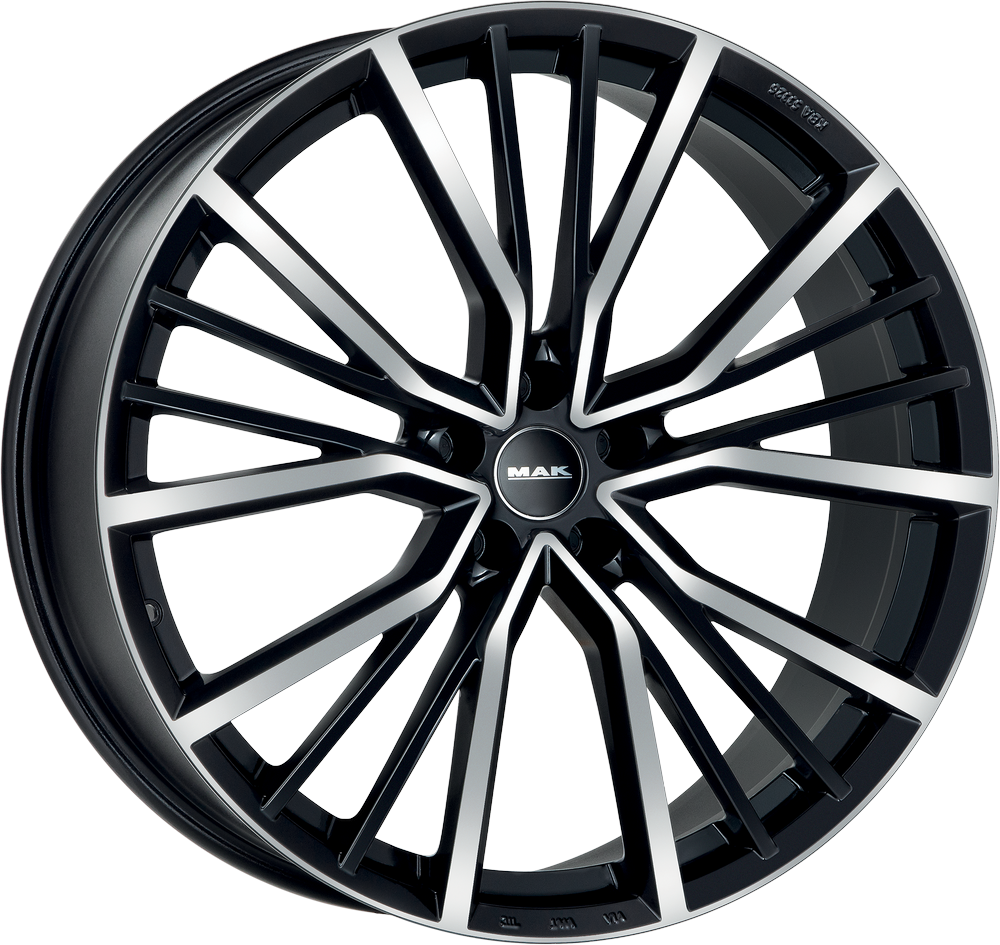 8.50X19 5X112 ET 44 MAK UNION BLACK MIRROR