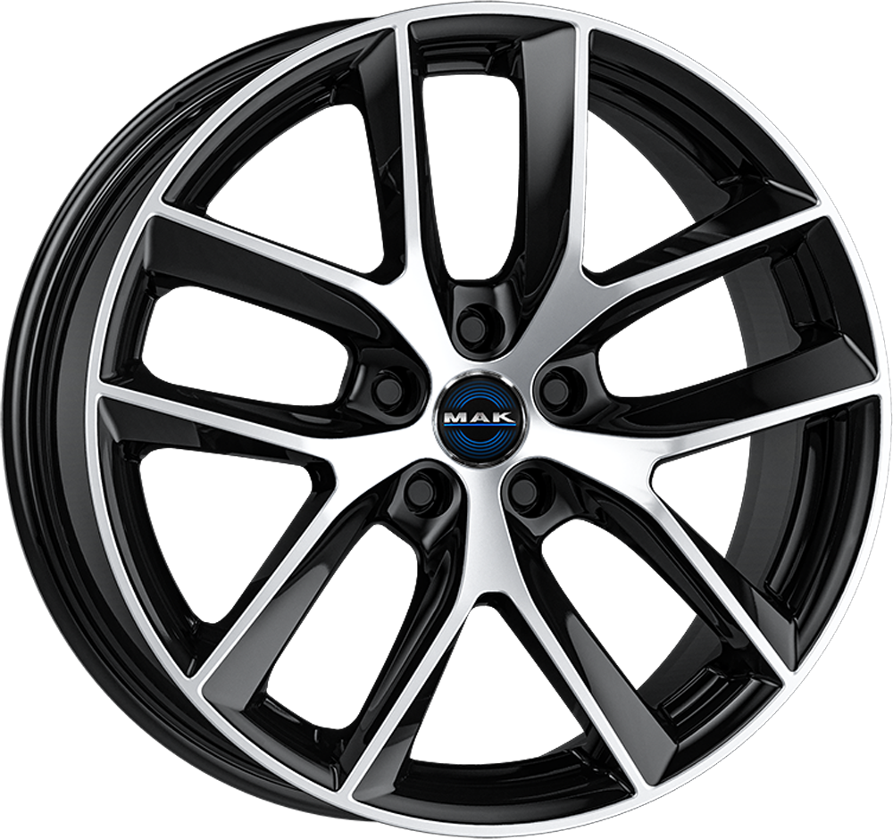 8.50X18 5X114.3 ET 40 MAK VOLTAGE BLACK MIRROR