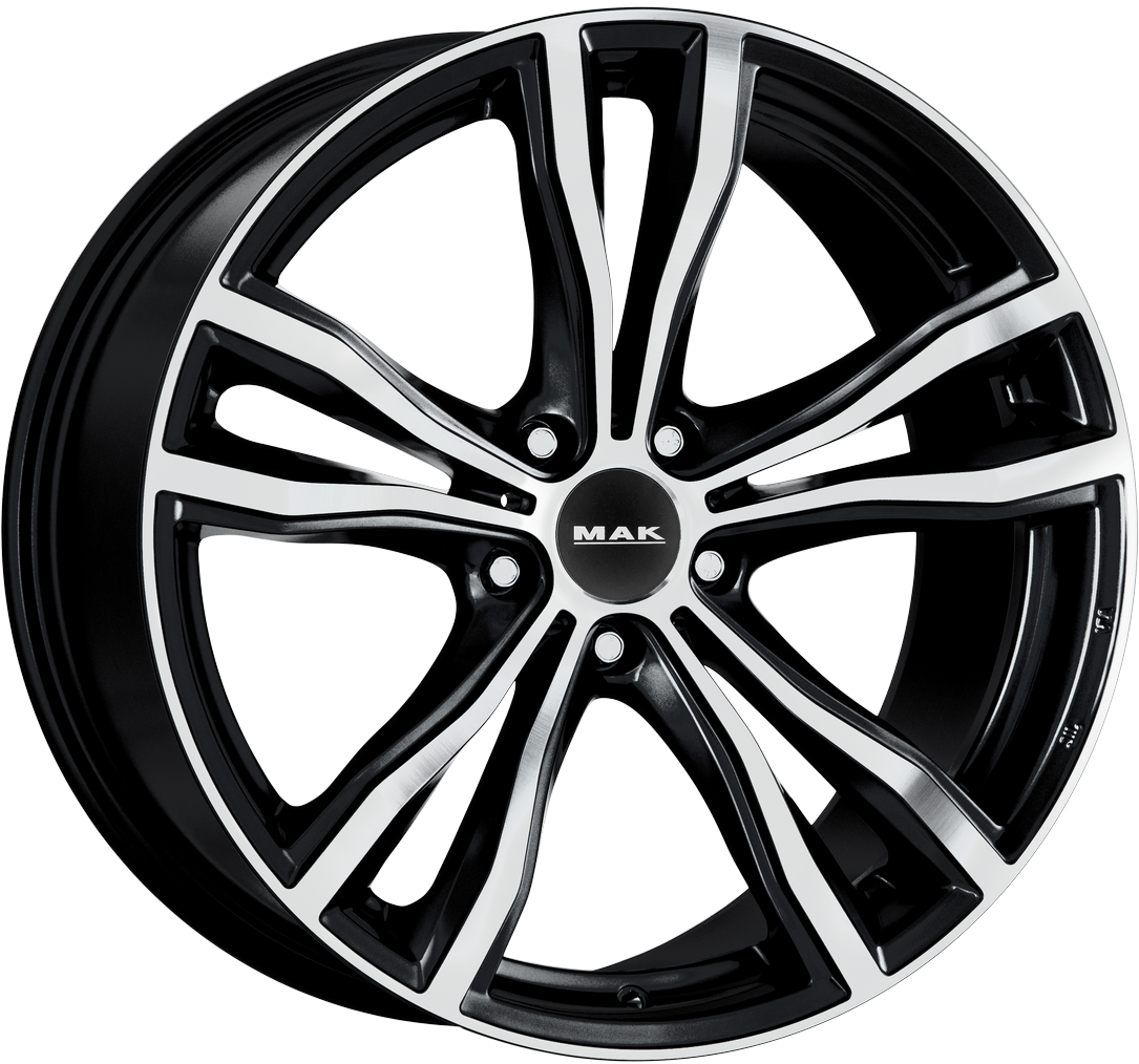 9.00X19 5X112 ET 32 MAK X-MODE BLACK MIRROR