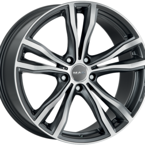 11.5X21 5X112 ET 38 MAK X-MODE GUN METALLIC MIRROR FACE