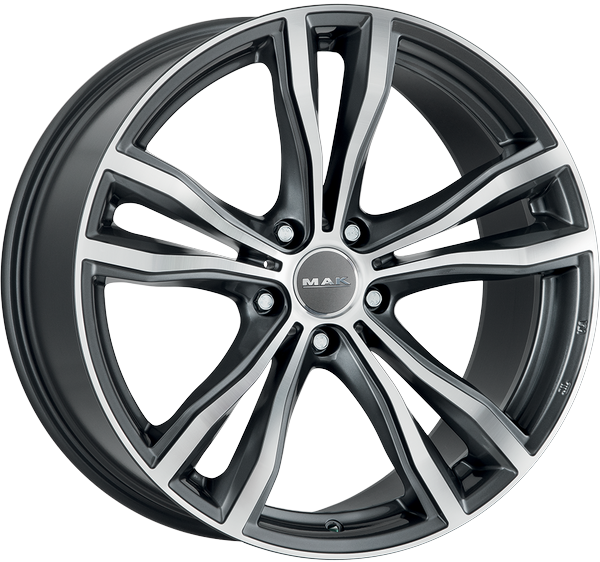 9.50X21 5X112 ET 37 MAK X-MODE GUN METALLIC MIRROR FACE